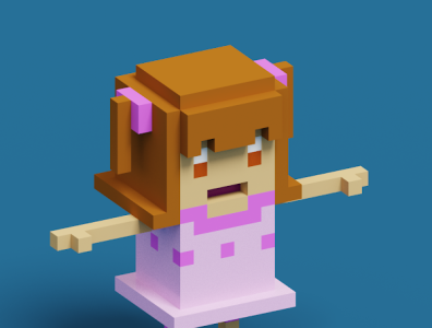 Baby Girl (opensea : cyber swag voxel)