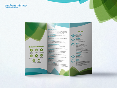 Trifold Design – BacterKlean graphic design print design trifold