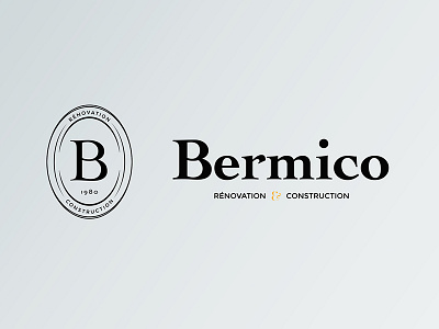 Bermico brand brand branding construction logo vintage