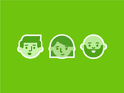 Some character exploration avatar character flat green illustration line man person portrait woman