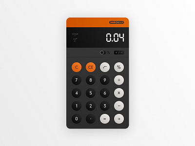 Daily UI #004 - Calculator 004 calculator concept dailyui math mobile omron retro ui ux vintage web