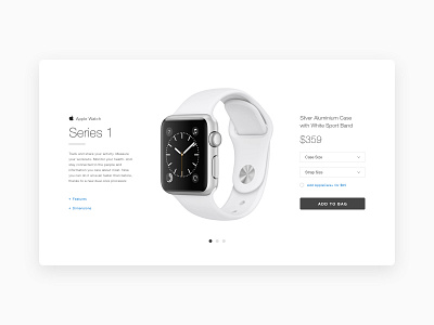 Daily UI #012 - E-Commerce Shop 012 apple concept dailyui e commerce item shop ui ux watch web