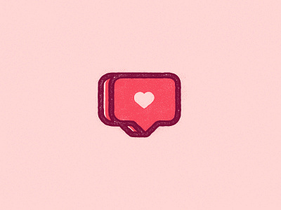 Like distressed heart icon illustration instagram like line love social media stamp valentine vector