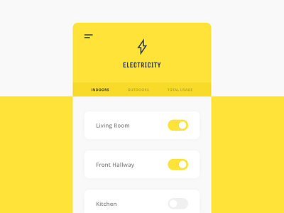 Daily UI #021 - Home Monitoring Dashboard 021 concept dailyui electricity home mobile monitor track ui ux web