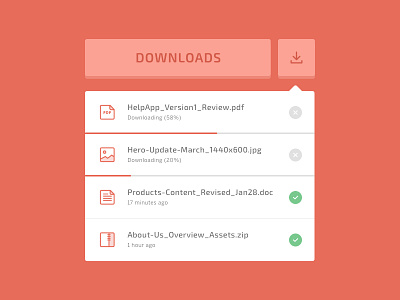 Daily UI #027 - Dropdown 027 concept dailyui download dropdown file icon ui ux web