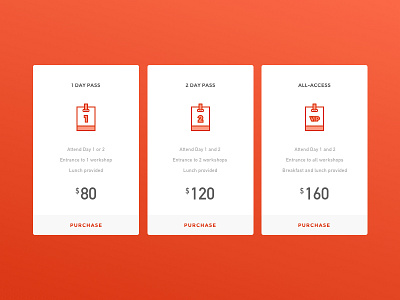 Daily UI #030 - Pricing 030 concept conference dailyui event lanyard options pricing ticket ui ux web