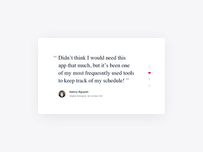 Daily UI #039 - Testimonials