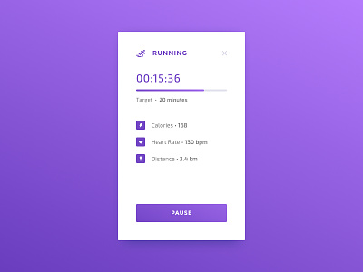 Daily UI #041 - Workout Tracker 041 concept dailyui exercise fitness health mobile running tracker ui ux workout