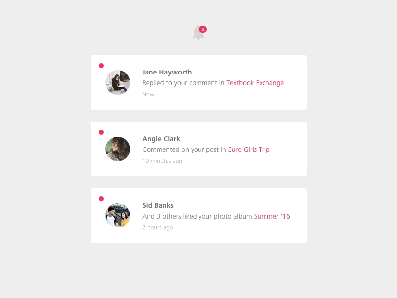 Daily UI #049 - Notifications