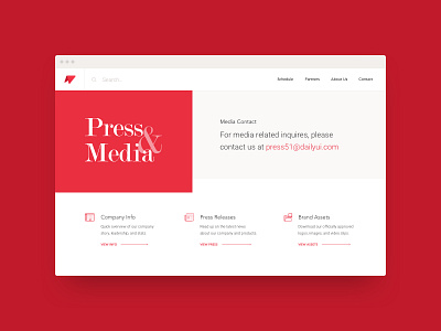 Daily UI #051 - Press Page 051 assets concept dailyui download media press ui ux web