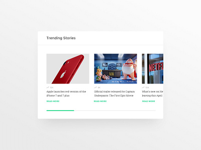 Daily UI #069 - Trending 069 article card concept dailyui module news preview slider trending ui ux web