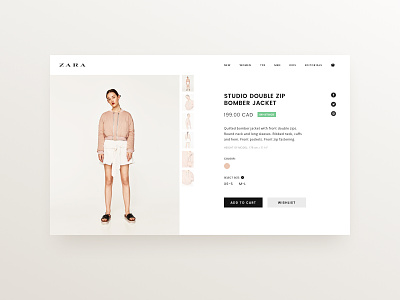 Daily UI #096 - Currently In-Stock 096 concept currently in-stock dailyui ecommerce fashion purchase shop ui ux web