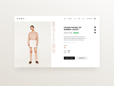 Daily UI #096 - Currently In-Stock 096 concept currently in stock dailyui ecommerce fashion purchase shop ui ux web