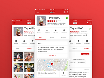 Yelp Mobile Concept Redesign