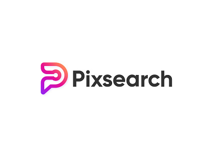 Pixsearch Modern Logo Design. abstract logo app icon logo brand identity branding colorful logo design future graphic design letter p logo logo logo design logo folio 2022 logo trend 2022 minimal logo modern brand identity modern logo p letter logo search icon technology template