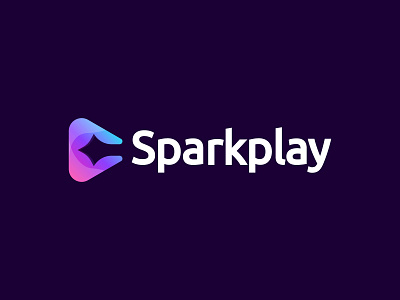 Sparkplay Logo. Modern Colorful Gradient Logo Design