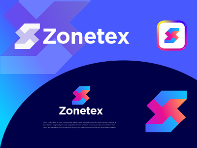 Zonetex Logo concept. Letter (Z  + Turbine) Logo Design