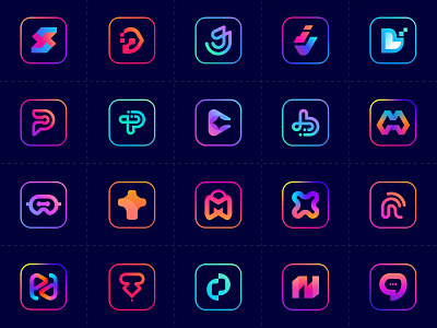 Logo collection | modern logo | logo mark | gradient logo app icon logo brand agency brand identity colorful logo design letter logo logo logo collection logo design logo folio logo folio 2022 logo trend 2022 logomark minimal logo modern logo monogram logo simple logo symbol tech technology logo