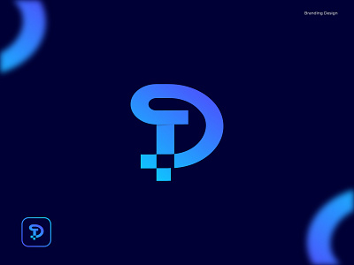 Letter D technology logo concept. Modern logo / logo mark abstract logo app icon brand identity branding d letter data design finance letter d logo letter d tech logo letter logo logo logo design logo folio 2022 logo trend 2022 minimal logo modern logo monogram symbol technology logo