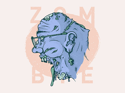 ZOMBIE grain illustration illustrator texture undead zombie