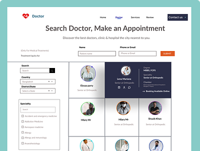 Online Doctors Service app design doctors graphic design hospital illustration logo medical typography ui uiux