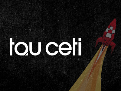 Tau Ceti logo branding identity logo typography