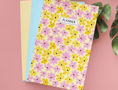 Journal/ Planner Cover Design digitalart graphic design journal pattern planner print design stationery surfacepatterndesign