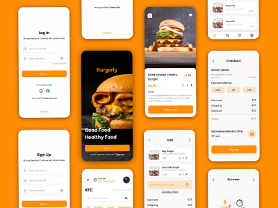 Food Delivery App - Design Prototype by eMonk IT Solutions on Dribbble