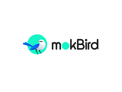 mokBird bird logo mockingbird