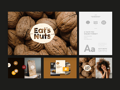 Klingit-Brand Identity Project for Eat's Nuts brand branding design graphic graphic design icon identity illustration illustrator klingit logo marketing project visual identity