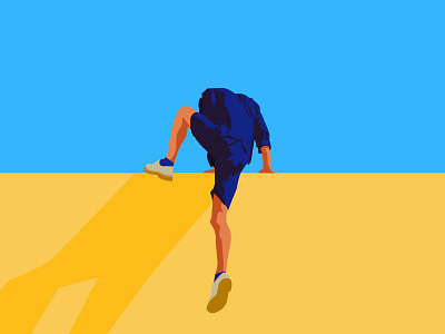 Jump Dribbble illustration jump vector