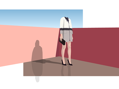 Get your head out of the shadows color fashion gradient headless illustration illustrator shadows structures