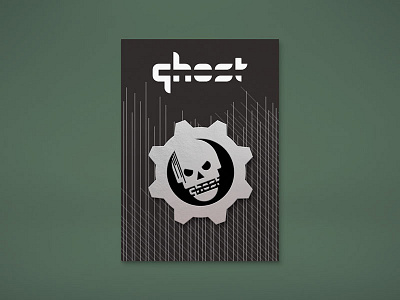 Ghost Gaming "Gears" Mockup badge design enamel pin esports gamer gaming gears gears of war ghost gow skull