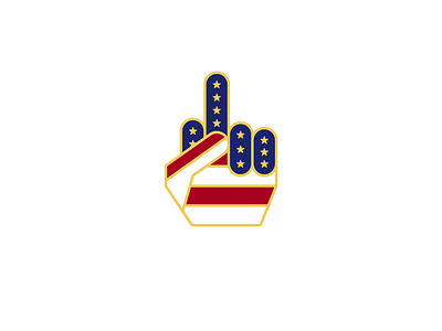 Salute america citizen flip off freedom middle finger patriot patriotic protest stars stripes