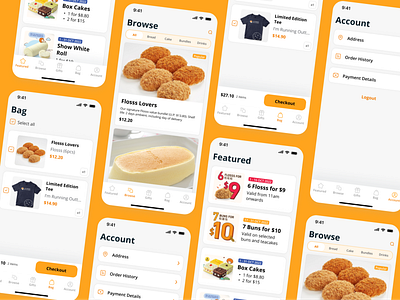 BreakTalk (Bakery App) app design ui ux