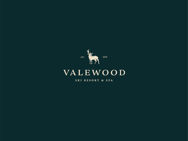 Valewood Logo dailylogo eläintaide kuvake logotyyppi dailylogochallenge vektori typografia logo kirjoitus kuvitus kuvittaja brändi-identiteetti kuvitus brändisuunnittelu