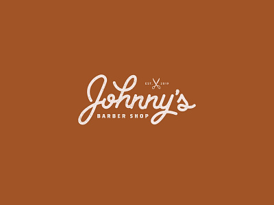 Johnny's Barber Shop brand identity branding dailylogo dailylogochallenge design icon illustration illustrator lettering logo logotype typography vector