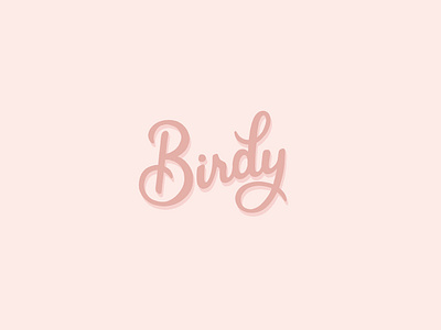 Birdy Logotype brand identity branding dailylogo dailylogochallenge design illustration illustrator lettering logo logotype typography vector