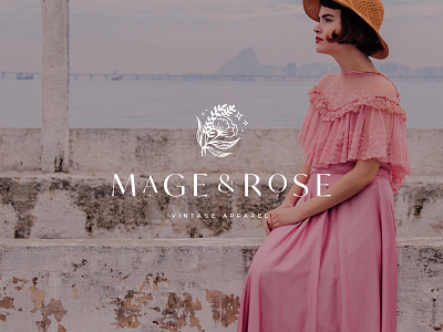 Mage & Rose brand identity branding design fashion icon illustration illustrator lettering logo logotype stars typography vector