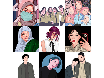 VECTOR animation art cartoon people vector