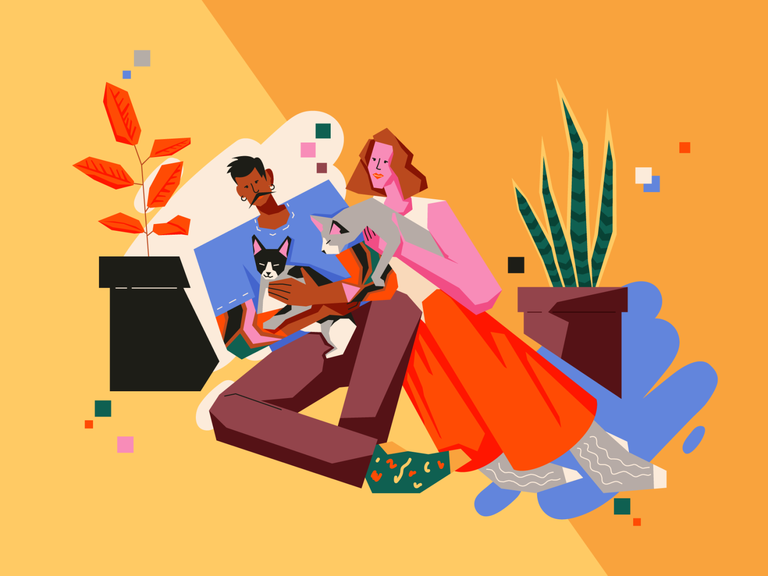 Family Portrait by Lina Leusenko on Dribbble