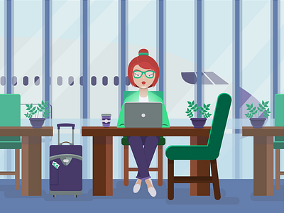 Travel App Animation Illustration