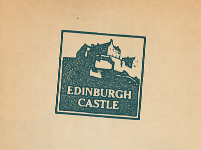 Edinburgh Castle castle edinburgh stamp texture