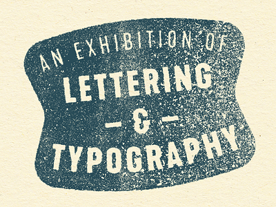 Type Exhibition Stamp exhibition lettering logo mark retro stamp type typography vintage