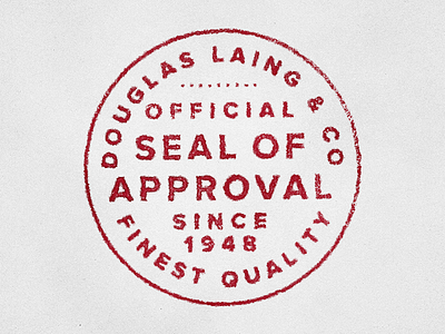 Seal Of Approval badge circle emblem ink logo red roundel seal stamp