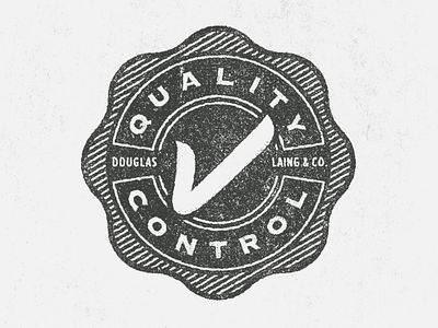 Quality Control check logo quality roundel seal stamp texture tick vintage wax whiskey whisky