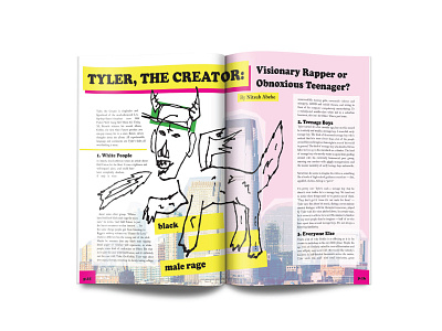 Magazine Article article layout magazine print tyler tyler the creator