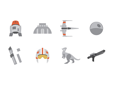 Star Wars Icons grey icon set icons space star wars star wars rebels starwars