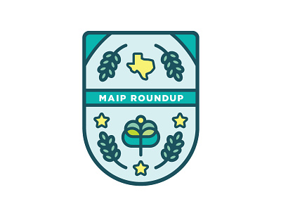 MAIP Roundup atx badge illustrator maip meetup patch texas