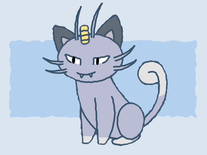 Alolan Meowth after effects gif meowth motion graphics pokemon